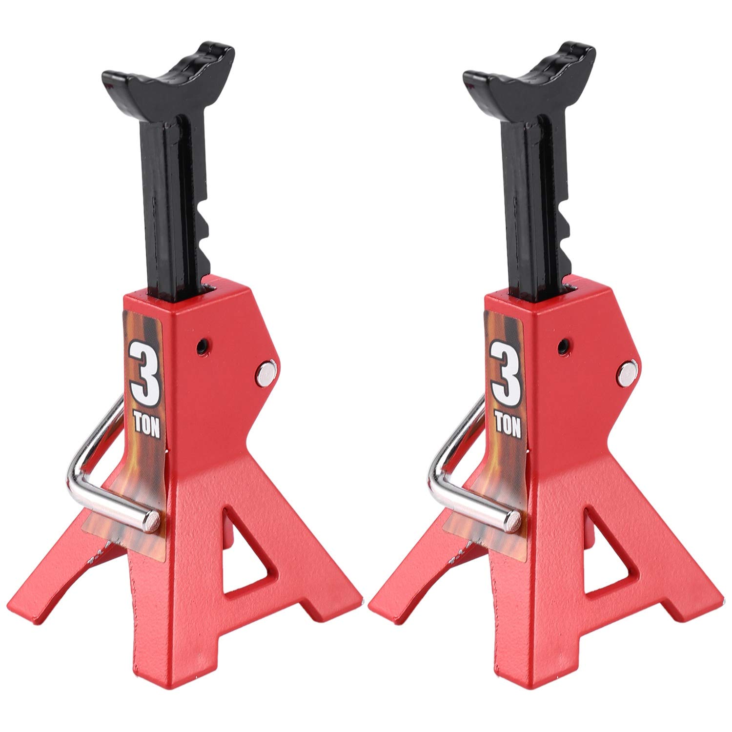 Ensemble de 2 chandelles métalliques 6T pour réparation de voiture télécommandée 1/10, rouge - Auto