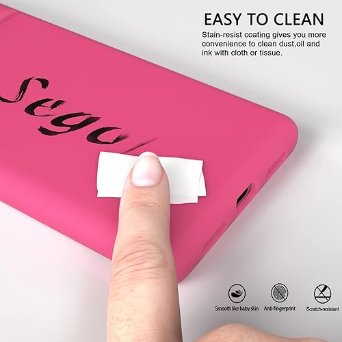 Miniatura 3 de E Segoi Google Pixel 7 Pro - Funda de silicona líquida de goma a prueba de golpes, funda de microfibra suave con forro de tela compatible con Pixel7