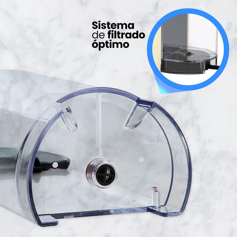 Anakel Home Repuesto Depósito Agua Cafetera MS-0067944 Compatible con Cafetera Nespresso Pixie XN3005, XN3006, XN3008 | Tanque de Agua, Plástico Resistente, Incluye Tapadera, 0.7L