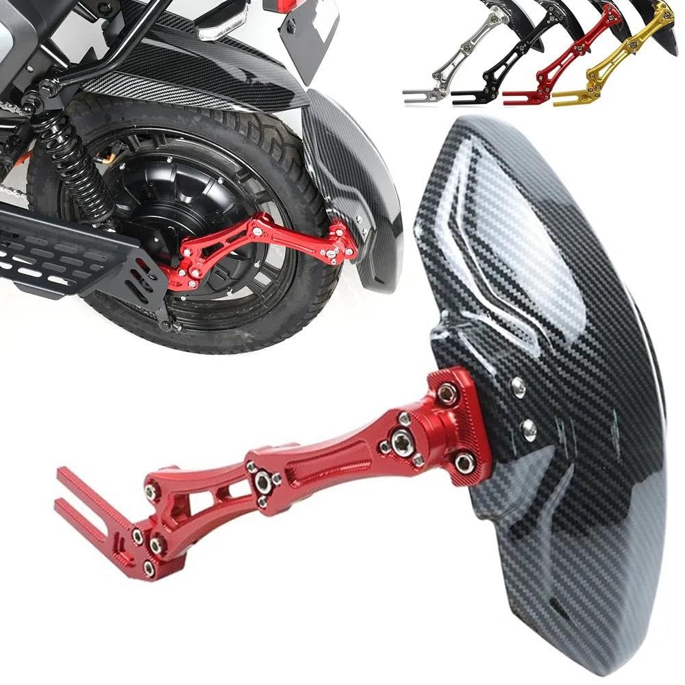 Tylny Błotnik Dla Y&AMAHA Dla YBR125 Dla YBR 125 Motocykl Aluminiowy Tylny Błotnik Z Włókna Węglowego Drukuj Plastikowy Błotnik błotnik osłona przeciwbryzgowa(2)