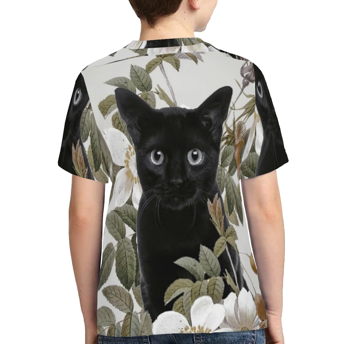 Amazon.co.jp: 黒猫 ネコ柄 猫柄 半袖Tシャツ 子供服 キッズ Amazon.co.jp: 黒猫 ネコ柄 猫柄 半袖Tシャツ 子供服 キッズ