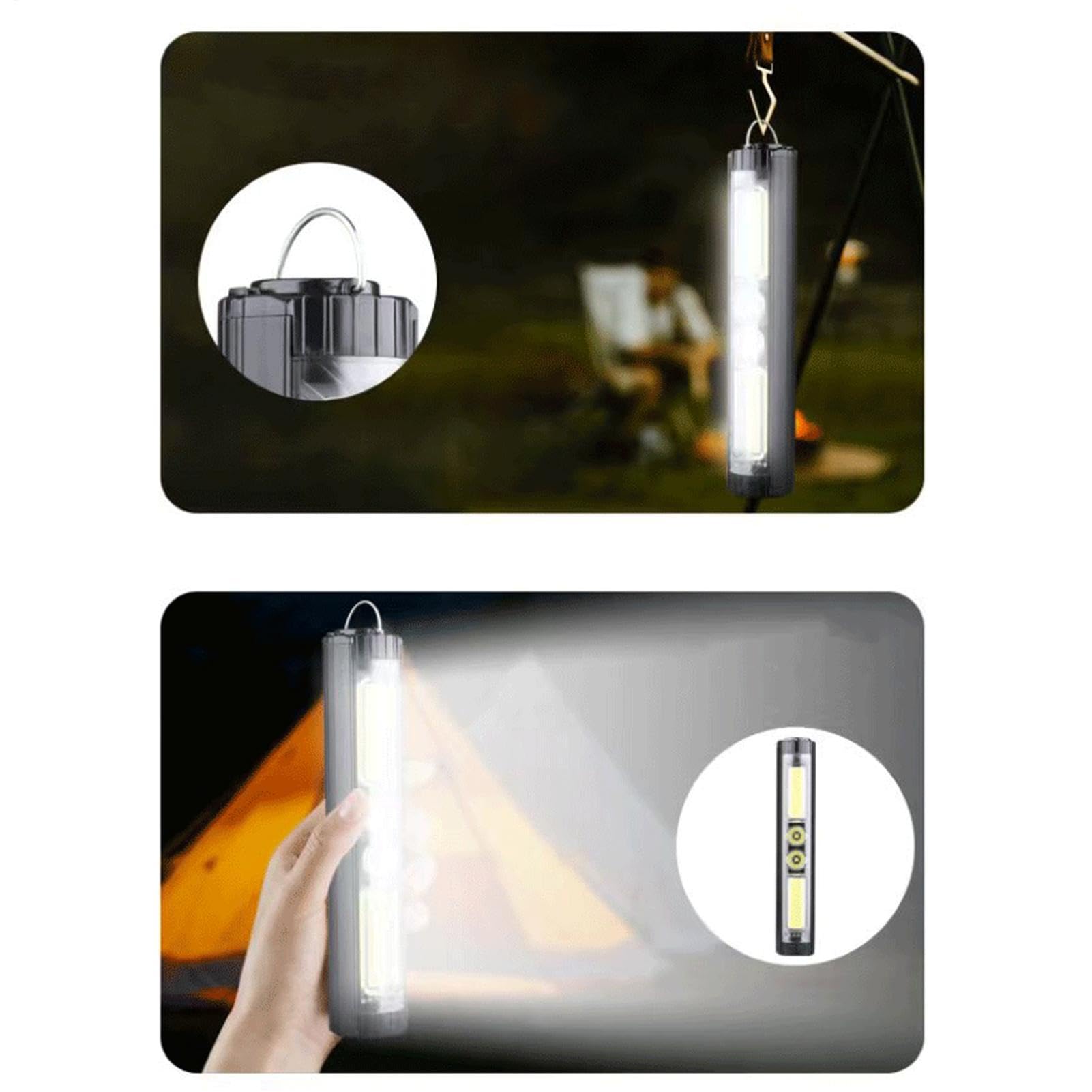 Faros Bicicleta Noche Recargable USB Impermeable 4 Modos