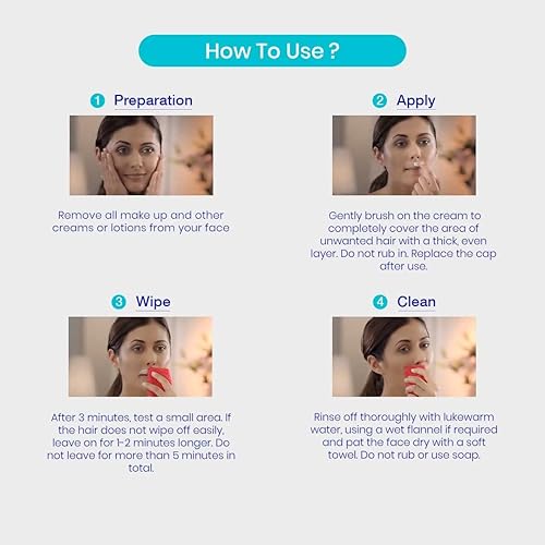 Miniatura 5 de Nair Removedor de vello facial con cepillo (1.7 fl oz)