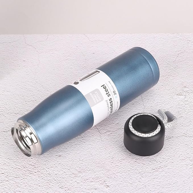 Image of Stainless Steel Vacuum Insulated Water Bottle 500ml | Double Wall Thermal Flask | 24 Hours Hot & Cold Retention | Food-Grade Leakproof Reusable Drinking Bottle | Multicolour Water Bottle