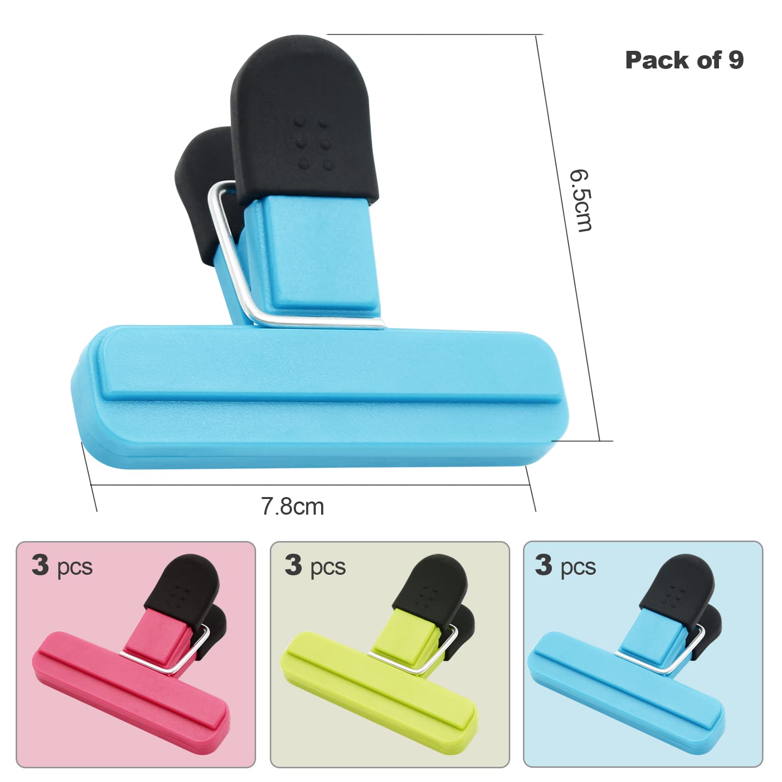 Cute Food Bag Clips – 10 Pack Snack Sealers For Chips, Fruits & More - View #7
