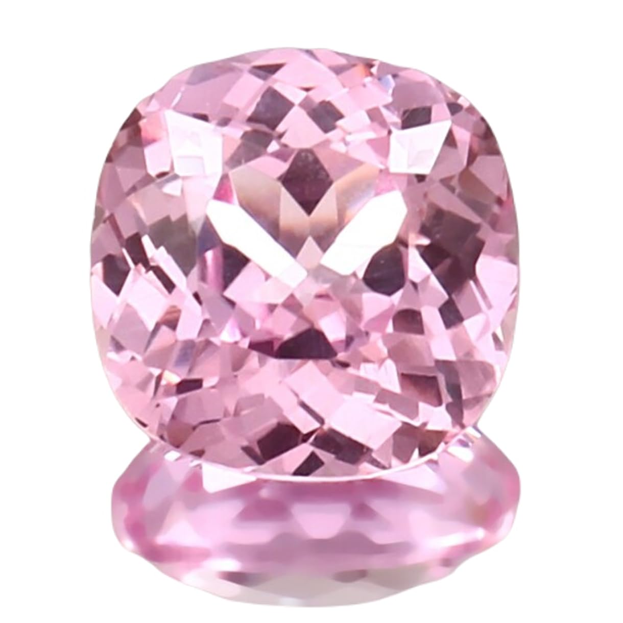 Morganite naturelle de Madagascar 10x10 mm pour création bijoux