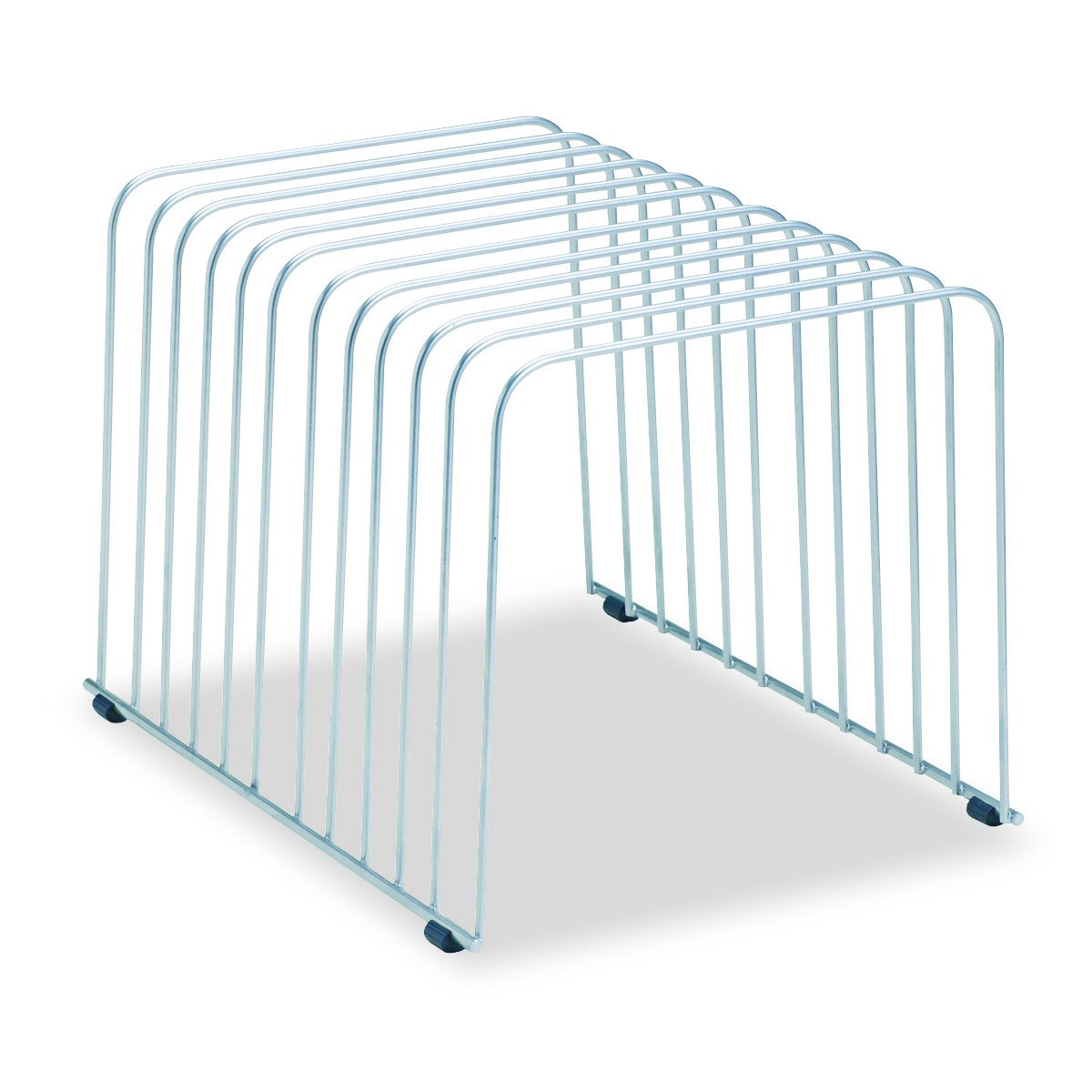 Fellowes Desktop Organizer, 11 Sections, 9" x 11.375" x 8", Wire, Silver (72012)