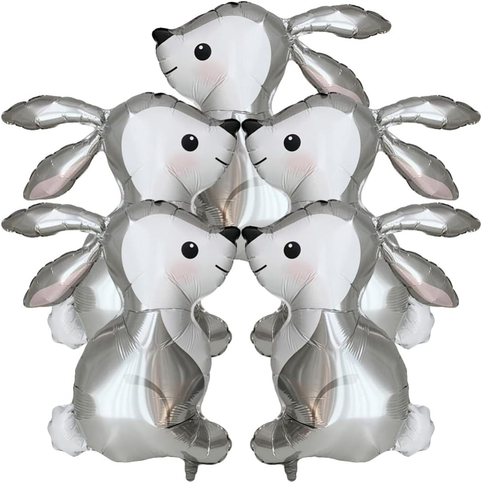 Amazon.com: 5Pcs Big 32 Inch Balloons Foil Helium Rabbit Shaped Animal ...