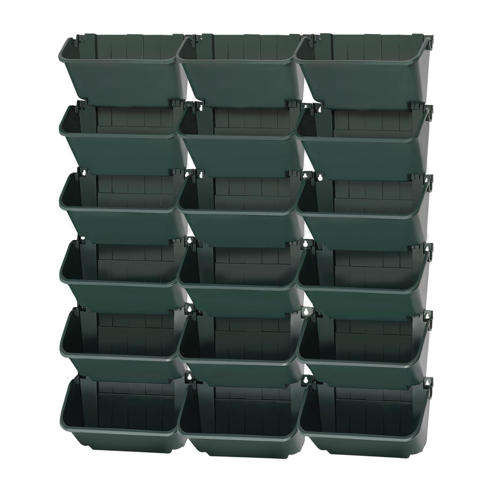 Pianta verticale sospesa da parete, con sistema di irrigazione automatico, salvaspazio, verticale, da giardino, per cortile, giardino, balcone, decorazione della casa (verde scuro)