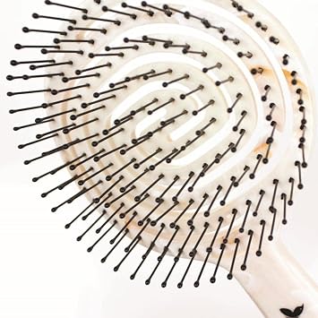 Nascita Pro Three-Dimensional Oval Hair Brush - 16 White Marble