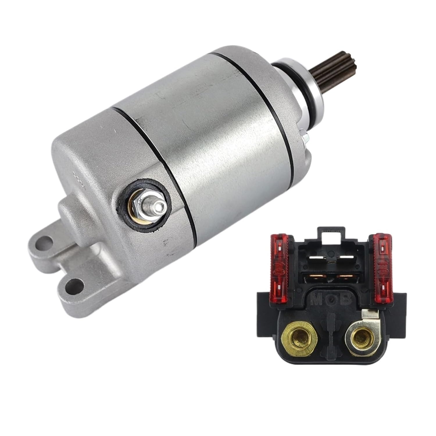 Electric Starter Motor and Relay for 400 450 525 530 EXC EXC-G XC XC-W SX SXS Racing :59040001000 78040001000 Engine Part