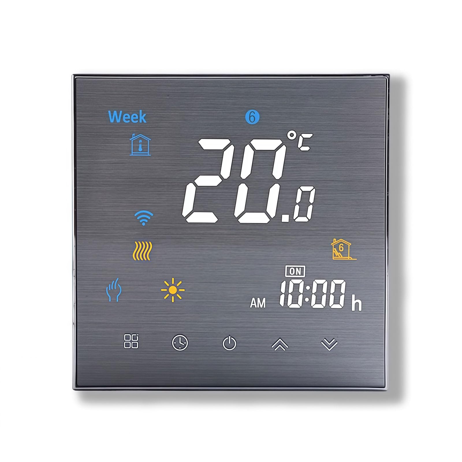 3000 Serie Wi-Fi Termostato - Termostato con Pantalla Táctil Programable para Calefacción o Aire Acondicionado - Control Remoto Desde Teléfono Móvil Compatible con Alexa, Google Home e IFTTT