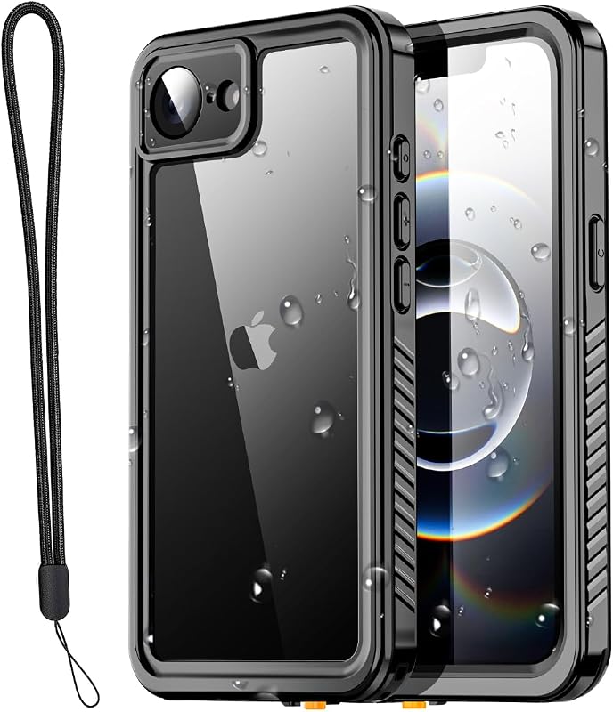 AICase for iPhone 16e Case/iPhone 17e Case Waterproof, Clear Water Proof Shockproof Dustproof Snowproof Full Body Rugged Transparent Underwater Phone Case for iPhone 16e/17e Built-in Screen Protector