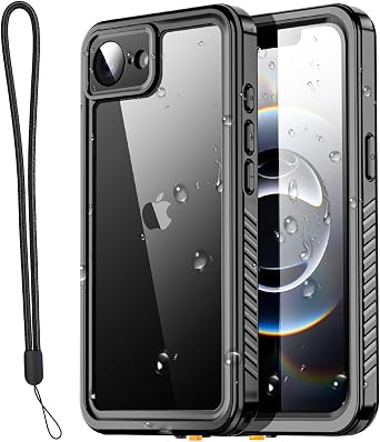 AICase for iPhone 16e Case/iPhone 17e Case Waterproof, Clear Water Proof Shockproof Dustproof Snowproof Full Body Rugged Transparent Underwater Phone Case for iPhone 16e/17e Built-in Screen Protector