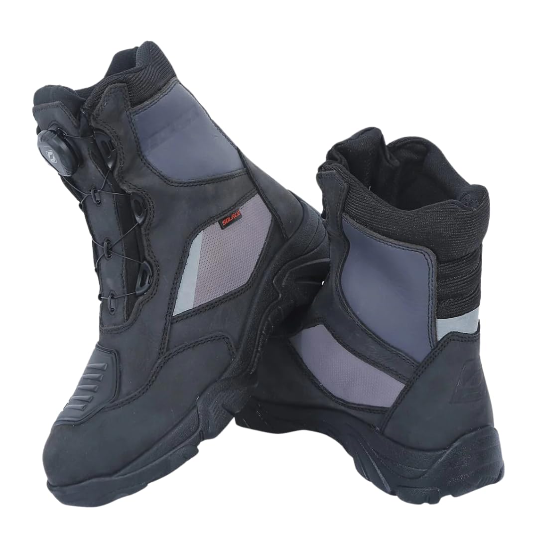 SOLACE Sparknit Moto Boots, 8 Inch Shaft, Breathable Lining, Buff DIN 1.8-2.0 mm Leather-image-6