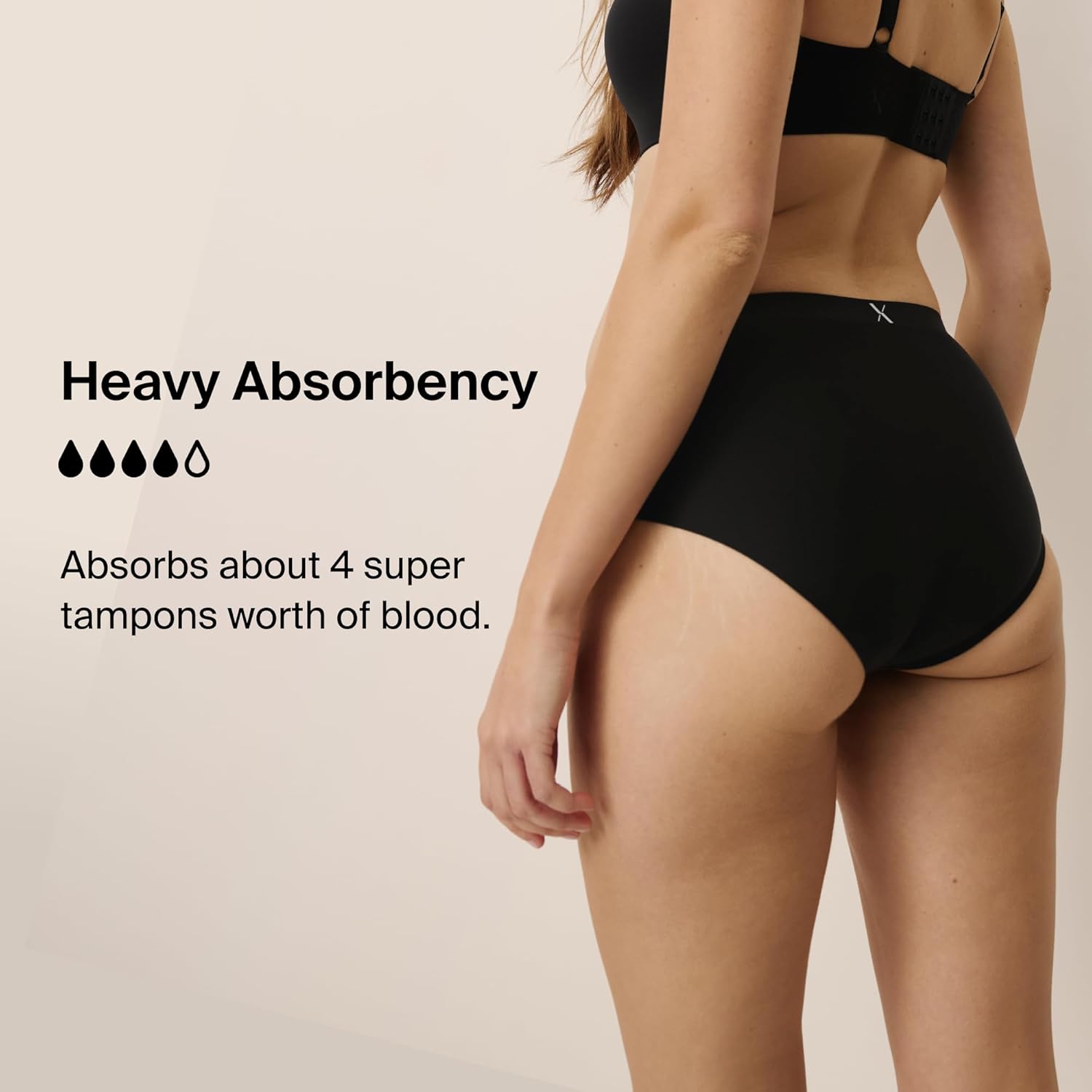 KNIX Super Leakproof No-Show Boyshort - Period Underwear for Women - Machine Washable, Reusable (1 Pack) - Image 3