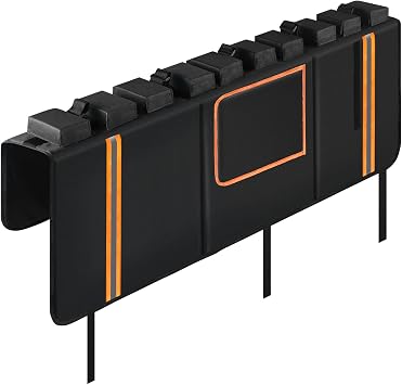 Tailgate Bike Pad, Upgraded Fixtures 600D Wear-Resistant Waterproof Fabric, Tailgate Pad for Mountain Bike, Universal Pickup Truck Tailgate Pad with 2 Reflective Strip and Tool Pocket, Lengths 52"