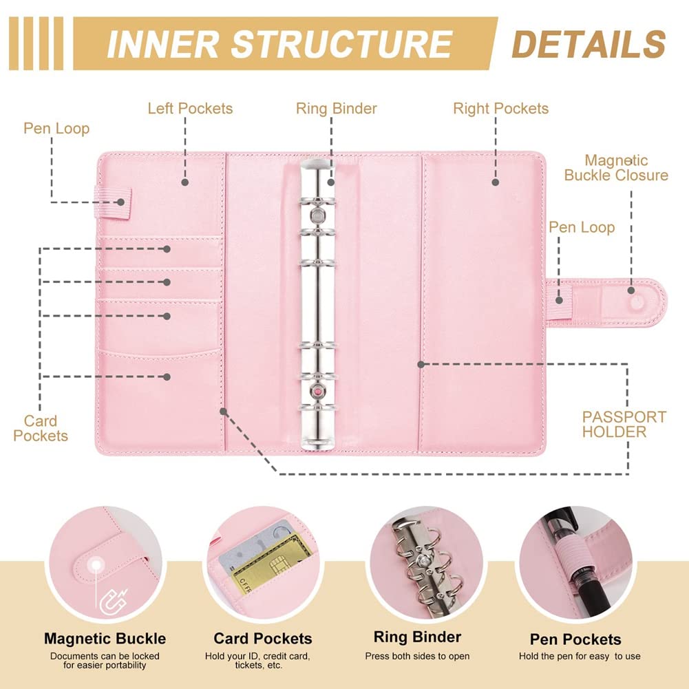 Classeur Budget 45 PièCes avec Enveloppes à Fermeture éClair, pour Carte Coupon Factures en EspèCes, Planificateur Budget pour éConomiser L'Argent, Enveloppes en EspèCes D - 4