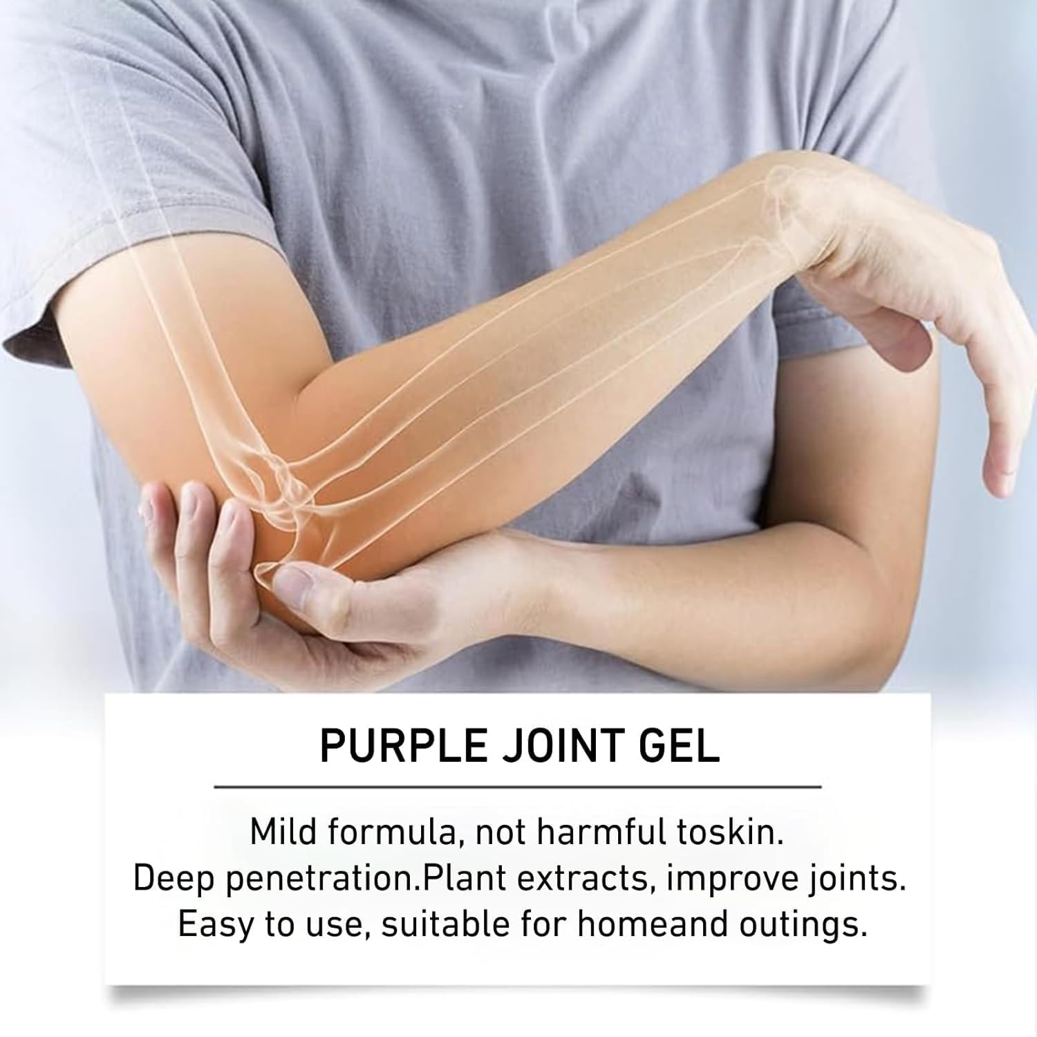 2 PCS Soothing Relief Massage Gel, Joint Gel Purple Gel Cooling Soothing Knees, Lumbar, Neck, Back, Shoulders, Hands, and Feet Body Ceams — Amazon image 4