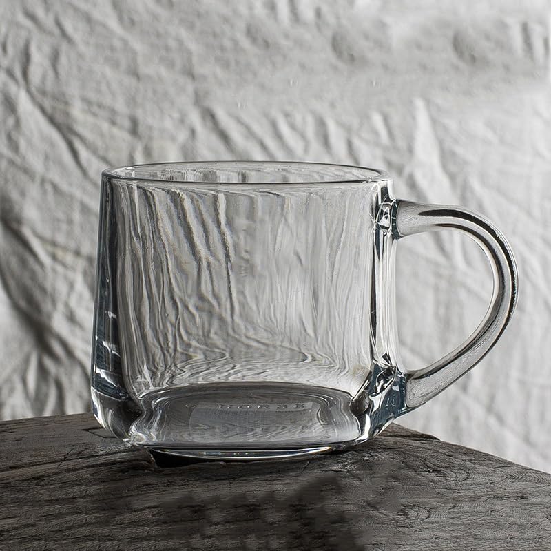 Taza de café transparente de vidrio sin plomo de alta pureza 6