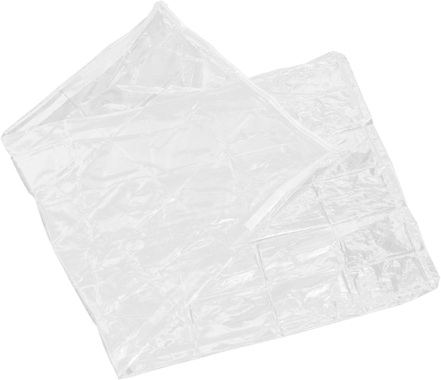 Unomor Transparent Zipper Mattress Cover Protector for Bed Dustproof Storage Bag for Mattress Up to Height Plastic Material Stain and Odor Resistant