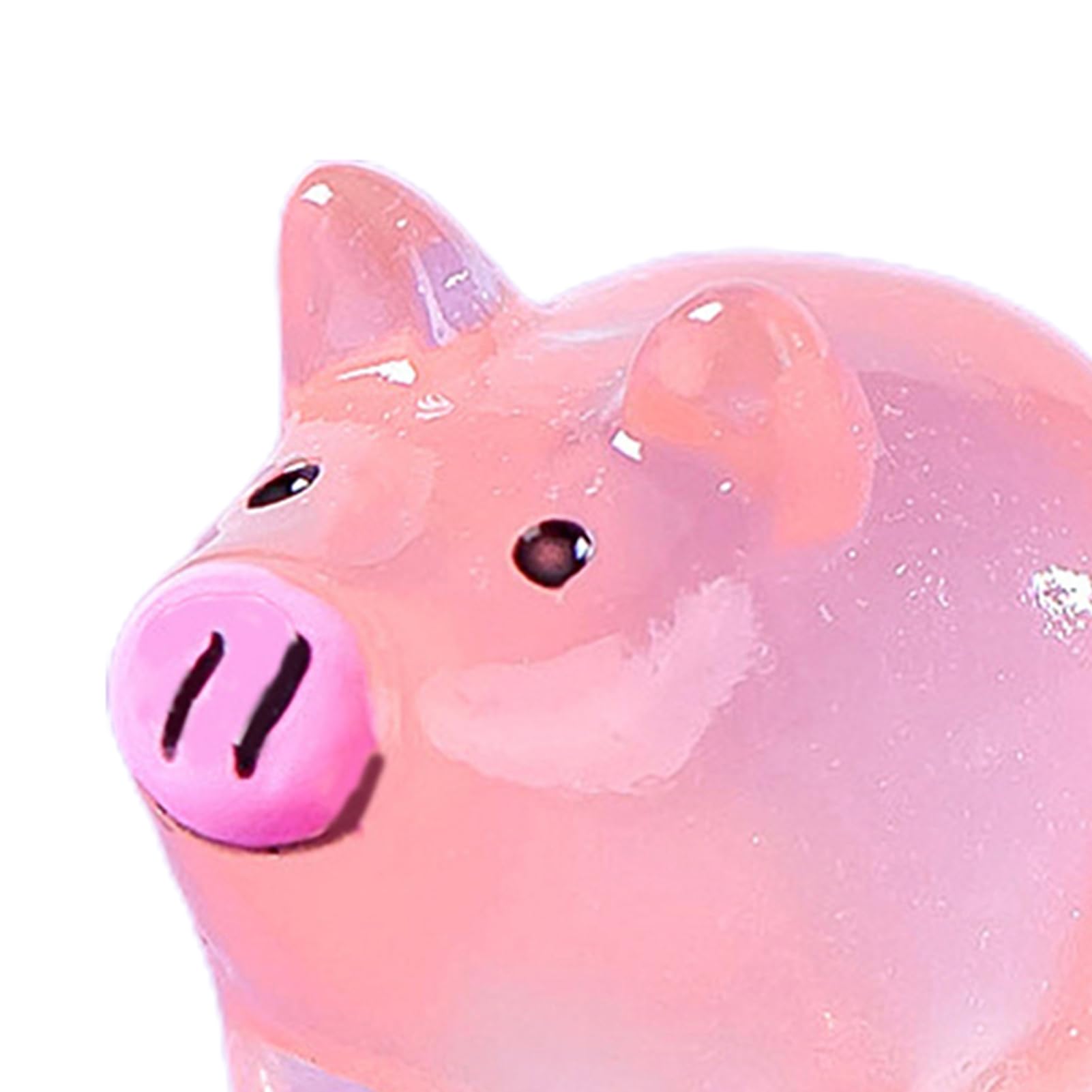 Amazon.co.jp: 彼ユエヘ 暗闇で光る豚のオーナメント 樹脂彫刻 12個