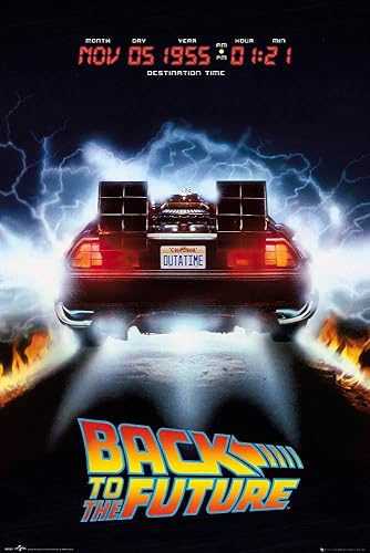 POSTER STOP ONLINE Regreso al futuro - Póster de película (DeLorean - Destino 05 de noviembre de 1955) (Talla 24 x 36)