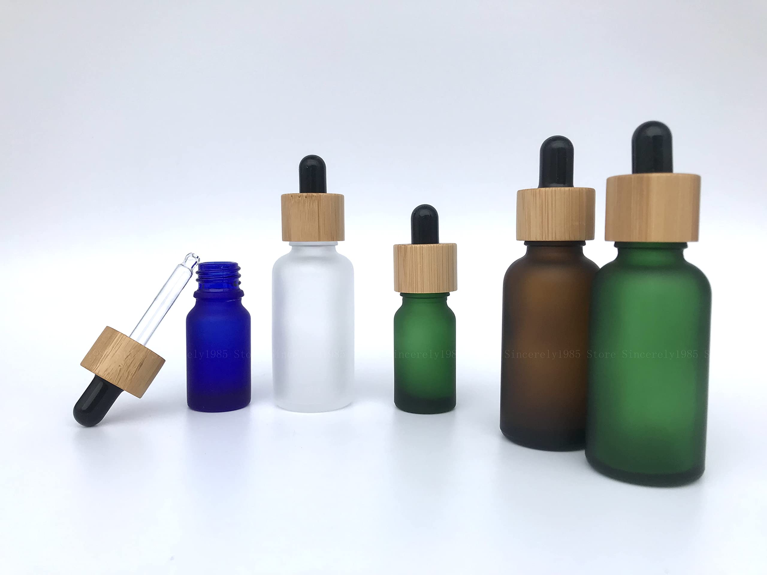 10 Stück 5/10/15/20/30/50/100 ml gefrostete Tropfflasche mit Deckelkappe Pipetten-Tropfflaschen nachfüllbar, dickes, mattes Glas, China, 20 ml, gefrostet, klar, 10 Flaschen