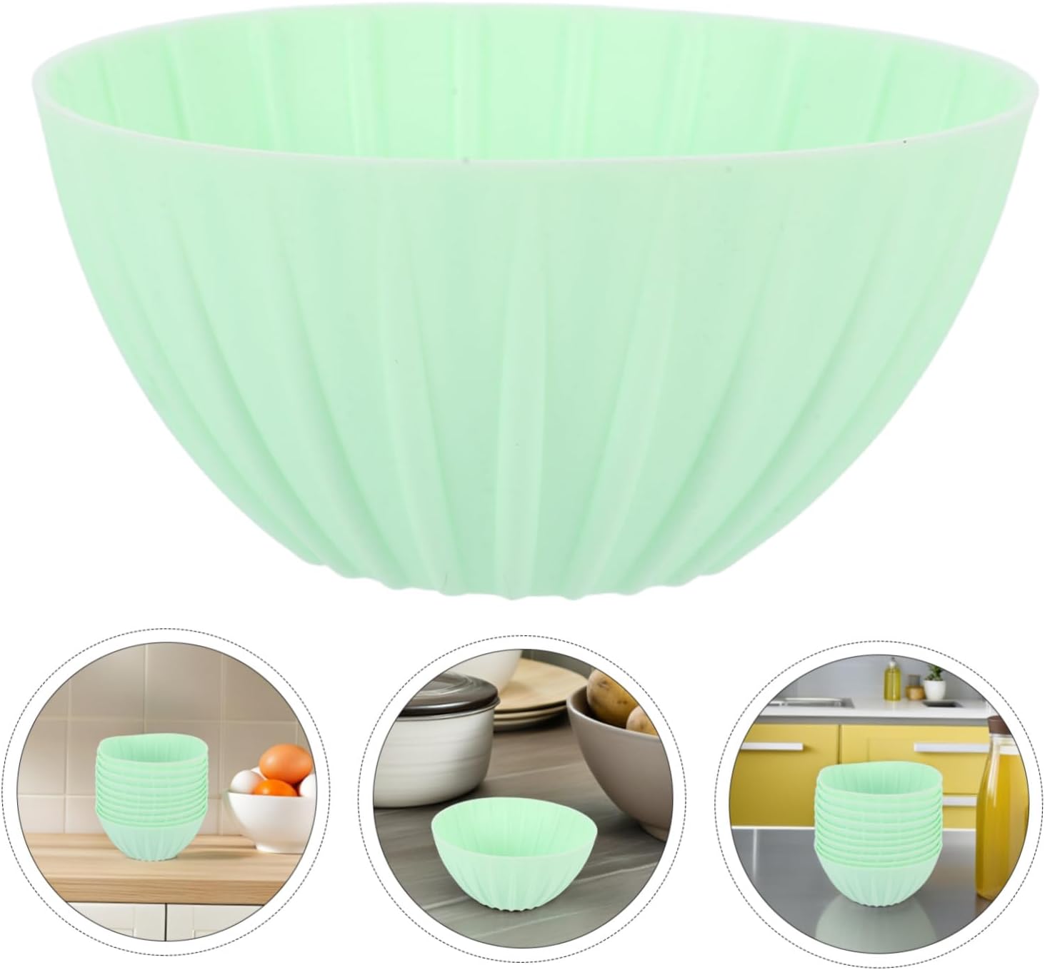 10pcs Silicone Bread Proofing Baskets Bulk Sourdough Baking Baskets Set Sourdough Proofing Breads Dough Container