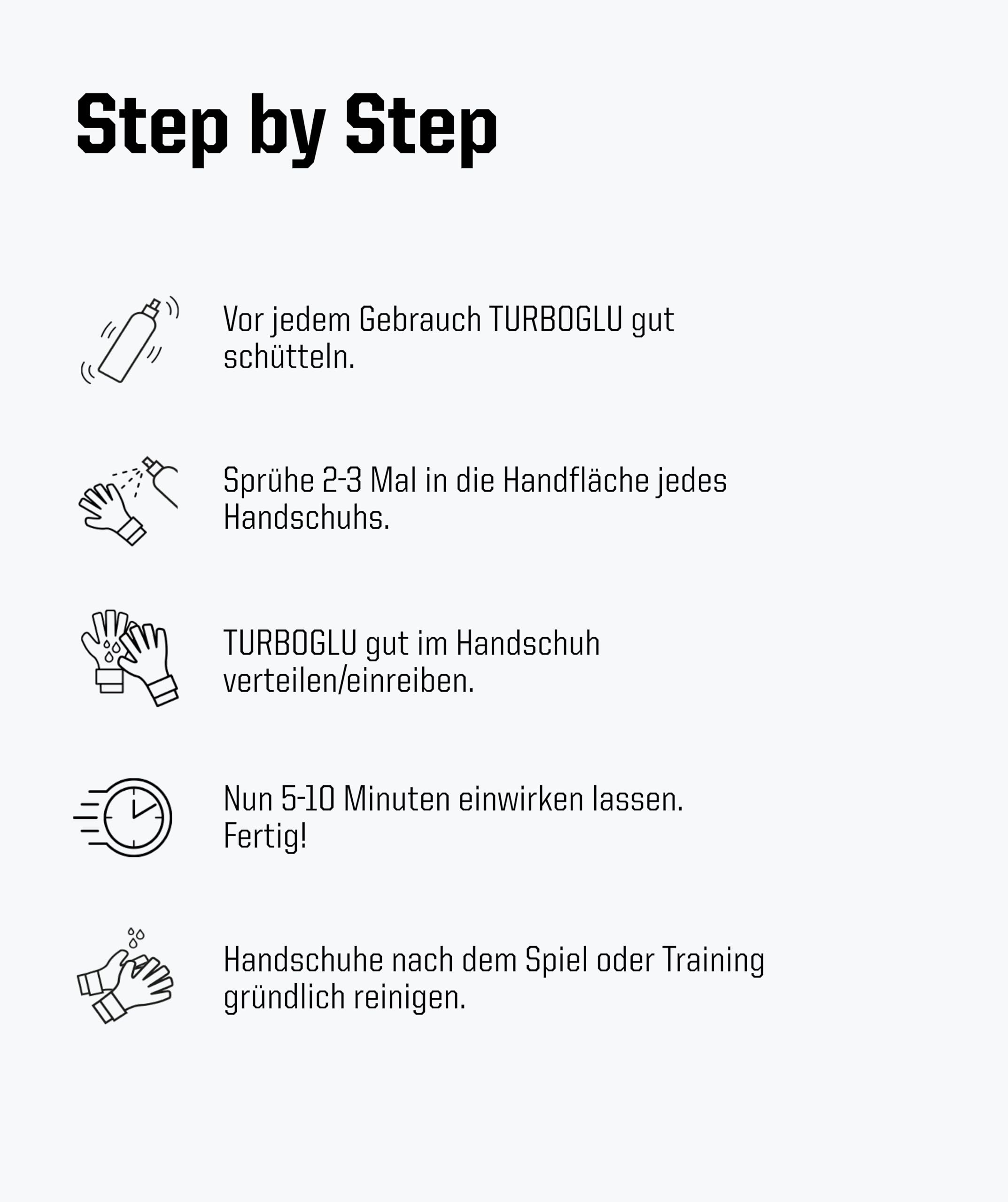 T1TAN Grip Spray für Torwarthandschuhe, TURBOGLU & AQUAGLU, 200ml, Grip Booster bei jedem Wetter, Fußball Torwarthandschuh-Spray