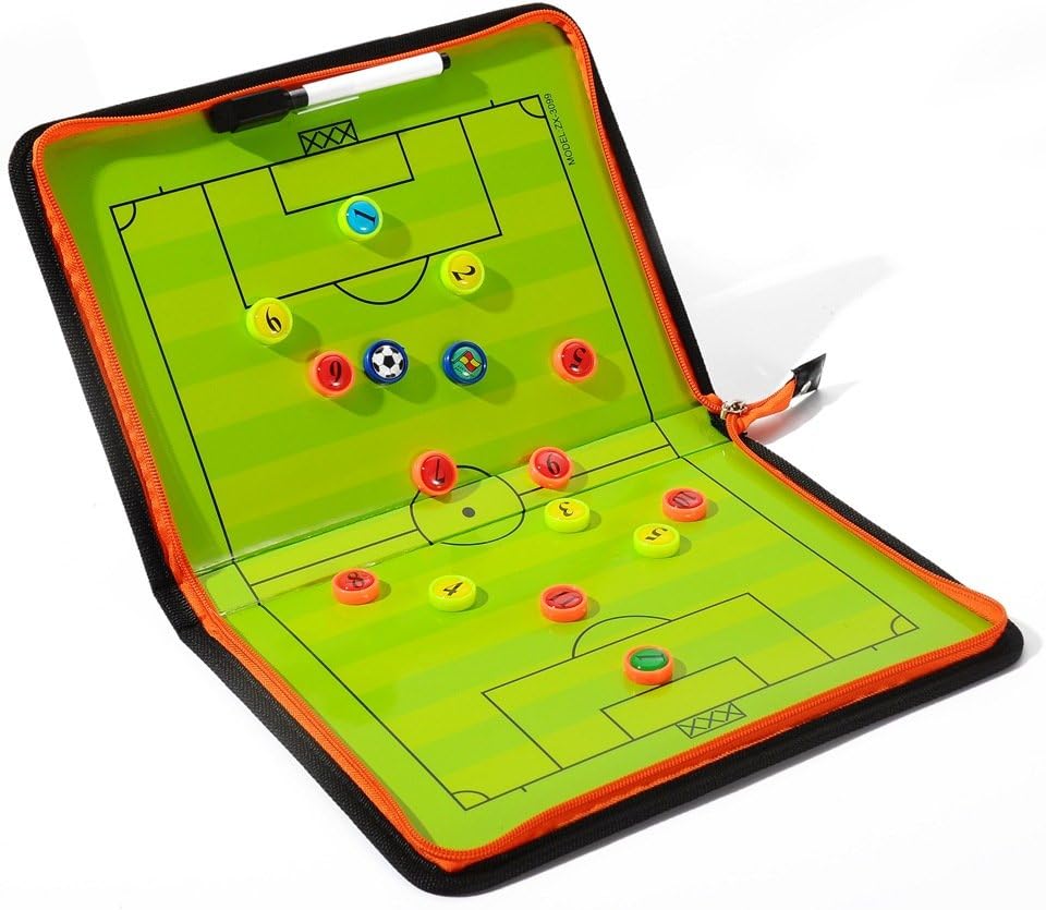 SHEMROW Football/Soccer Coach Magnetic board Winning strategy board with Marker pieces
