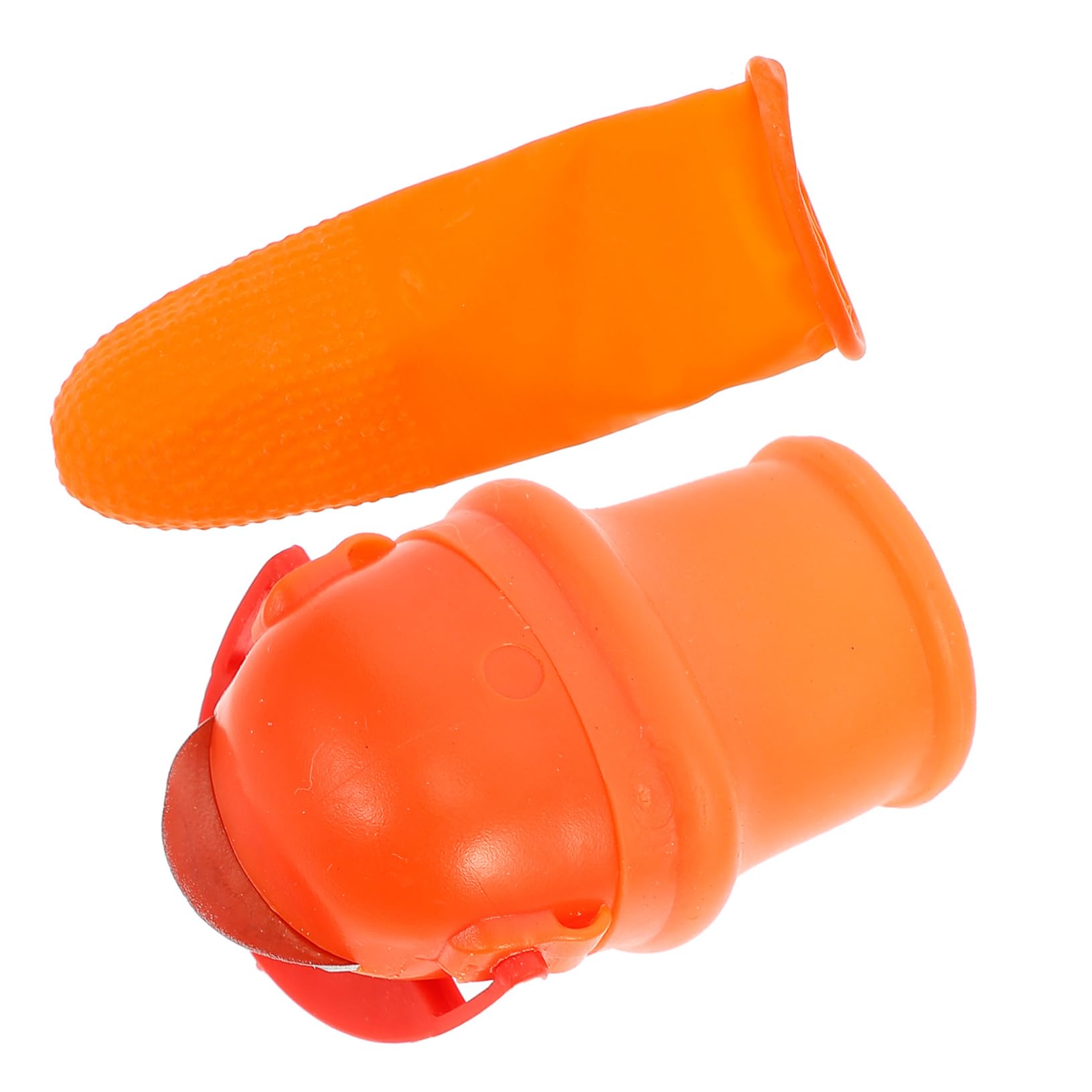 Mikikit Silicone Pepper Picker Gardening Tool Set Thorn Cutter Plant Thumb Knife for Easy and Efficient Harvesting