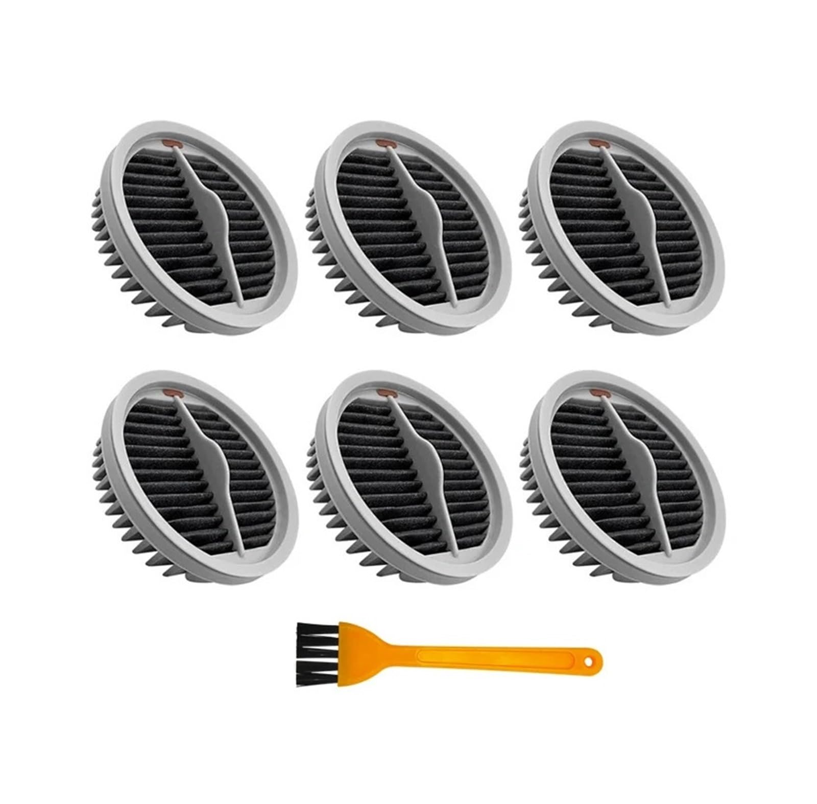 Adecuado for aspiradora, Filtro Lavable, aspiradora inalámbrica de Mano Inteligente, Accesorios de Filtro de Alta eficiencia(6 PCS)