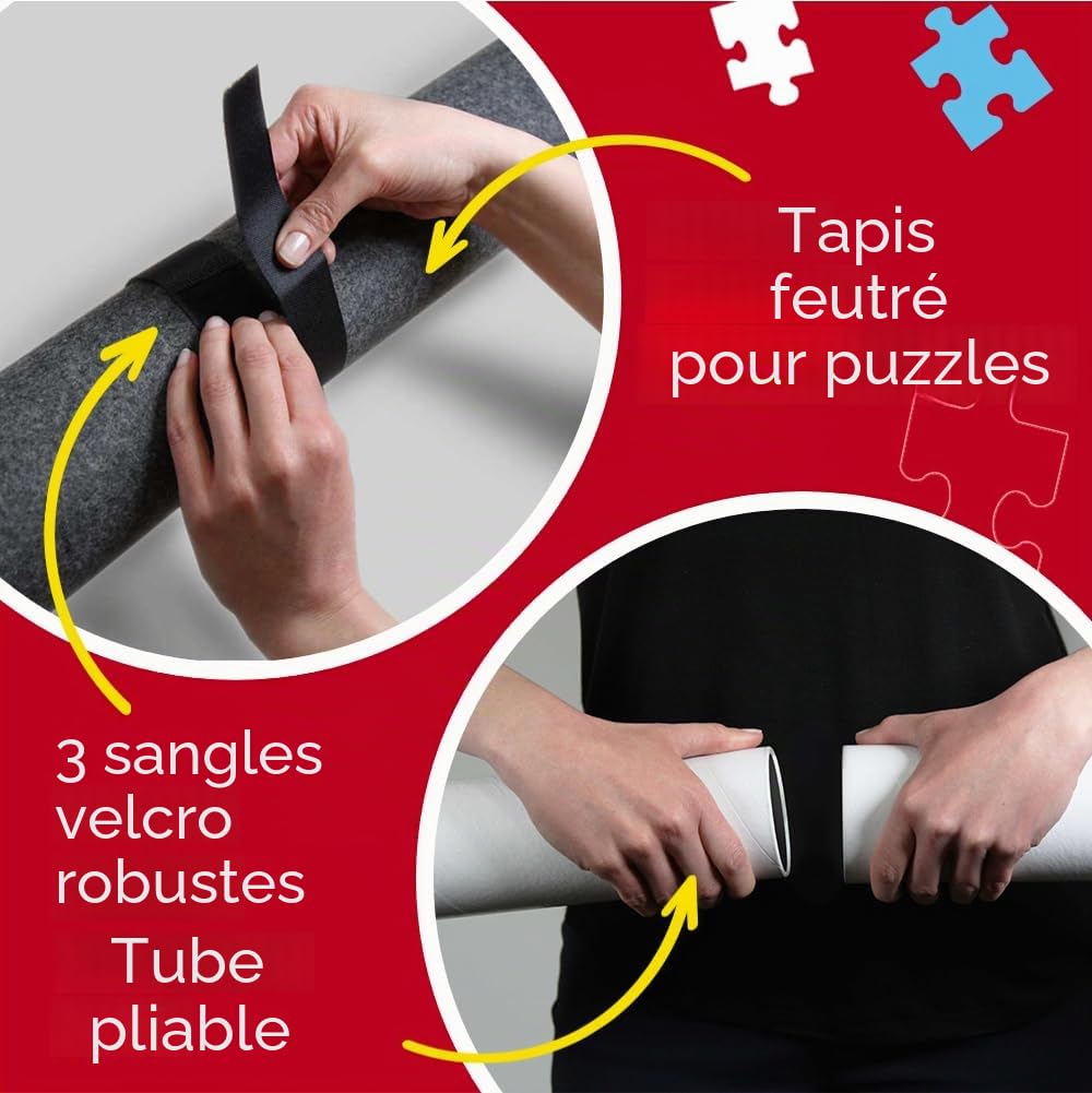 Trefl - Tapis de Puzzle, 500-6000 pièces - pour Le Transport et Le Stockage des Puzzles, Grande Taille, pour Les Puzzles jusqu'à 136x96 cm de Taille