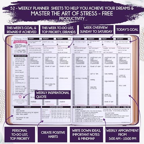 Image of 2027 Planner Weekly and Monthly & Manifestation Journal for Women