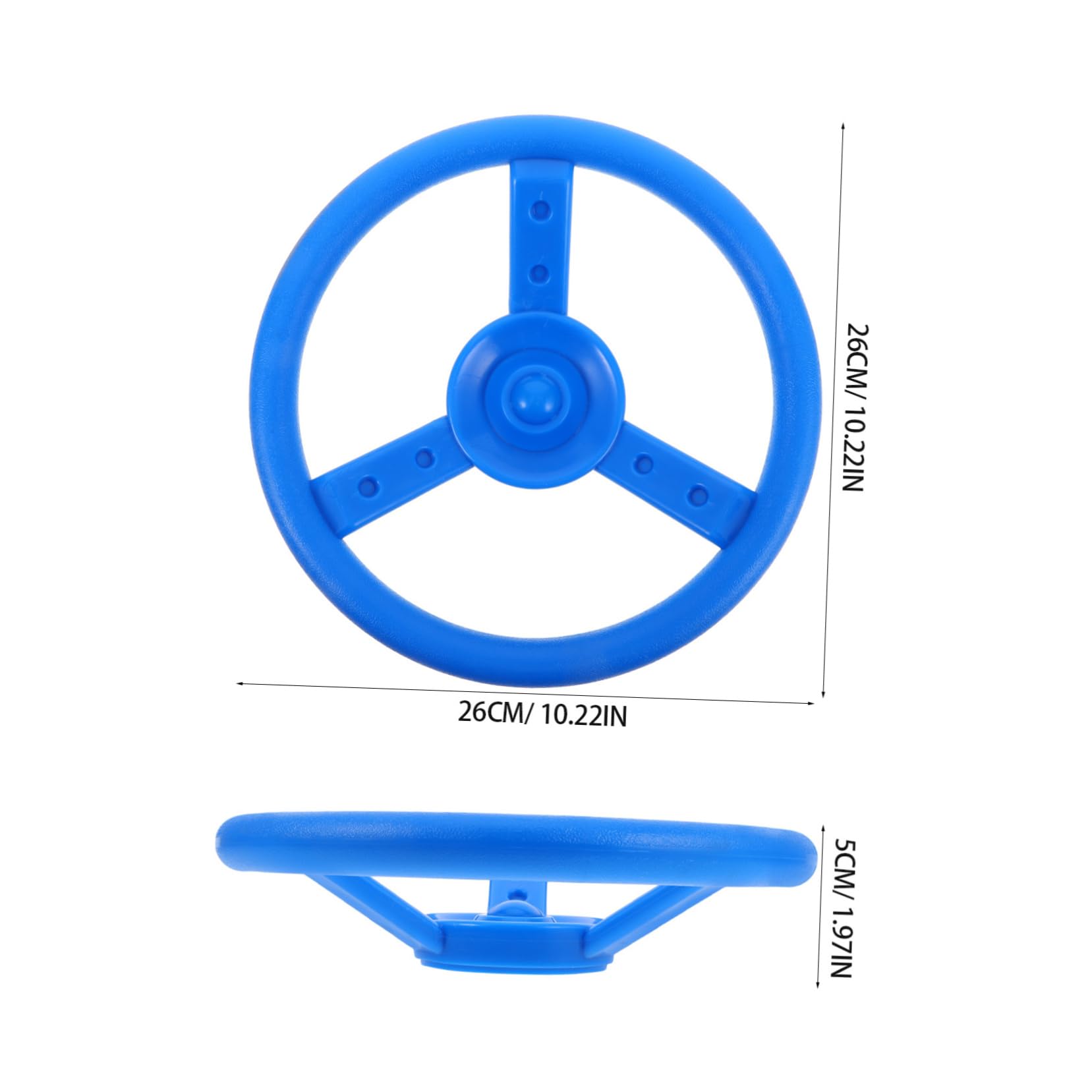 VICASKY Outdoor Steering Wheel Durable Plastic Driving Simulation Wheel for Backyard Playground Playsets Easy Installation for Fun Swing Activities
