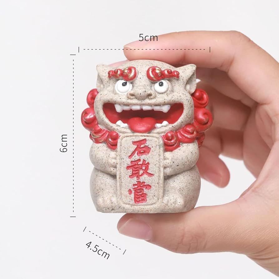 Amazon.co.jp: 抱き石敢當シーサー 置物 沖縄土産 玄関 夫婦石