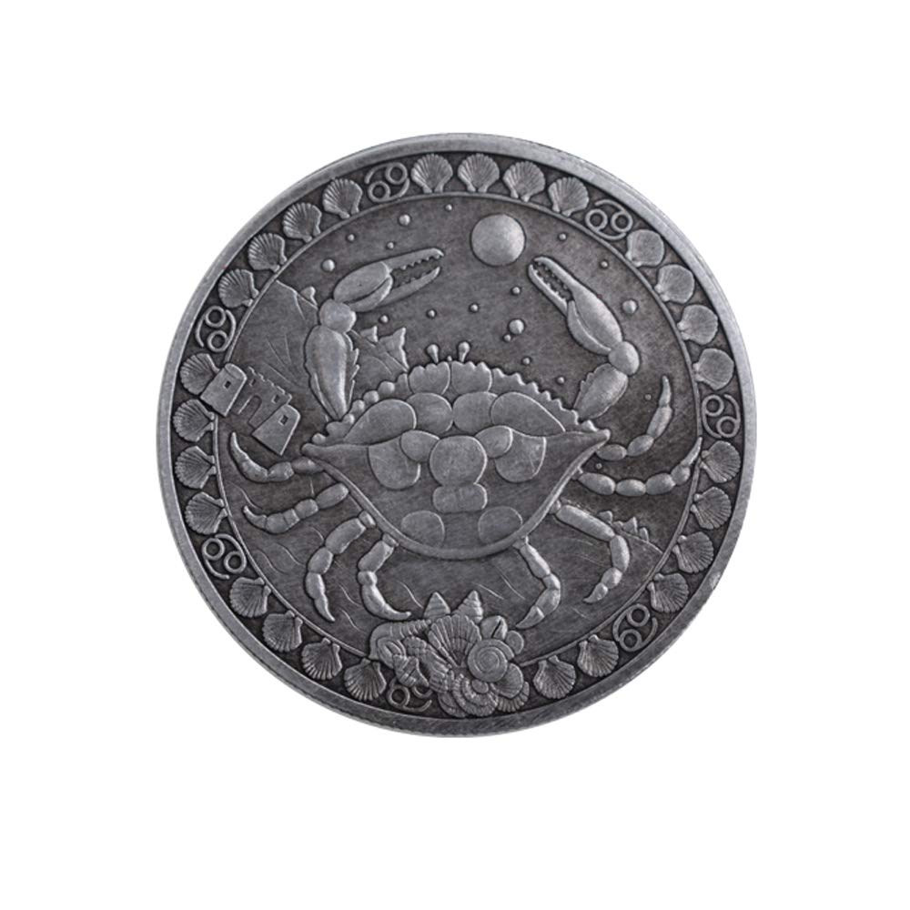 Constellation Challenge Coin, Start A Topic with Girls, Best Gift for Men, Birthday Present (Cancer)