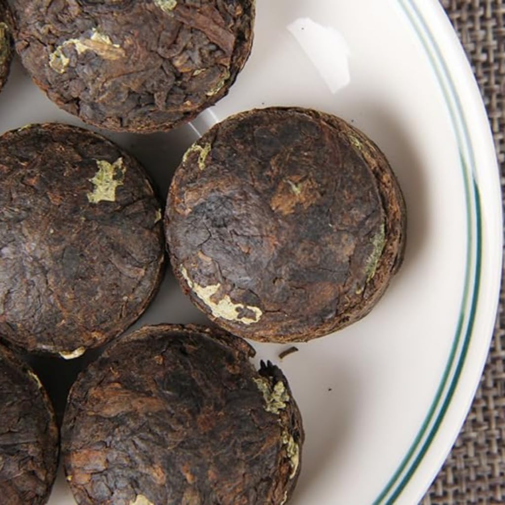 HQZMCTE Liść Lotosu Dojrzała Herbata Pu'er, Czarna Herbata, Mini Pu'er Tuocha Do Łatwego Parzenia, Długotrwały Aromat (1000g)