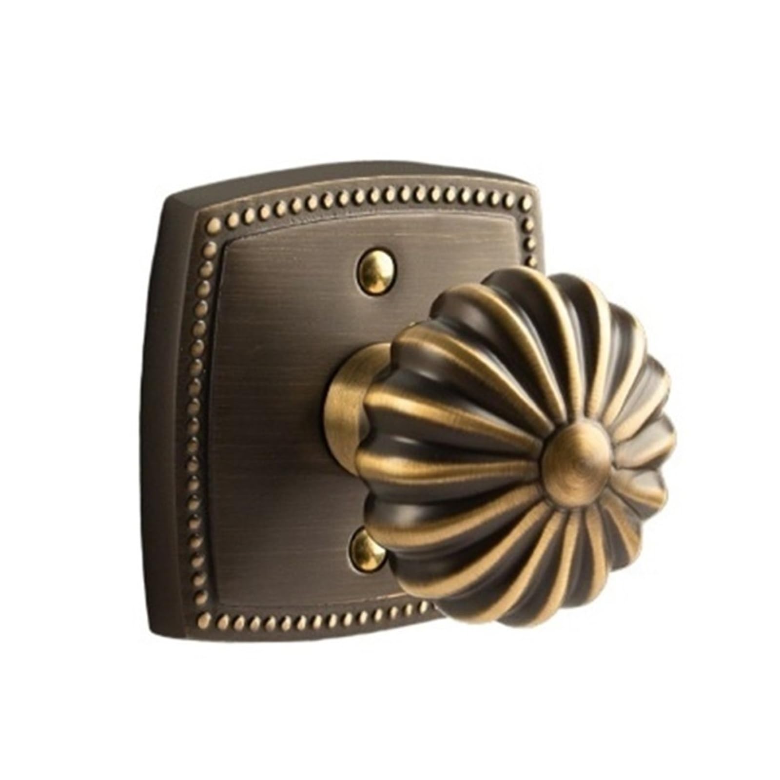 Serrure de citrouille en cuivre pur café bronze pour porte intérieure chic