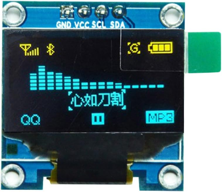 0.91" OLED Display Module - SSD1306 128x32 I2C Serial LCD For Arduino