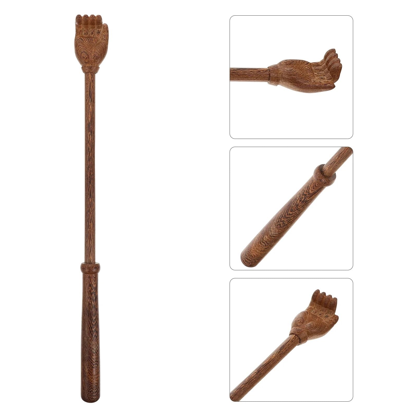 Rascador Trasero Rascador de Espalda de Mano, masajeador Manual de Espalda, rascadores de Espalda extendidos, masajeador de Espalda de Madera, 2 uds.