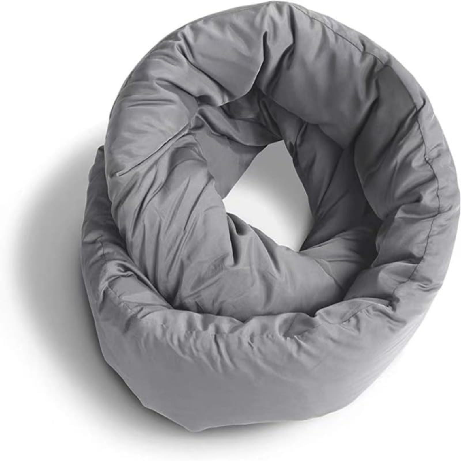 Almohada de viaje, soporte de cuello de espuma viscoelástica, comodidad de 360 grados, transpirable y lavable a máquina, diseño compacto y portátil, para adultos en vuelos, trenes y viajes por