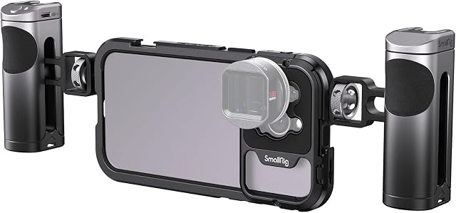 SMALLRIG Video Rig Kit for iPhone 14 Pro Max with Wireless Control Handle, Aluminum Portable Video Kit, Video Rig for iPhone 14 Pro Max - 4078