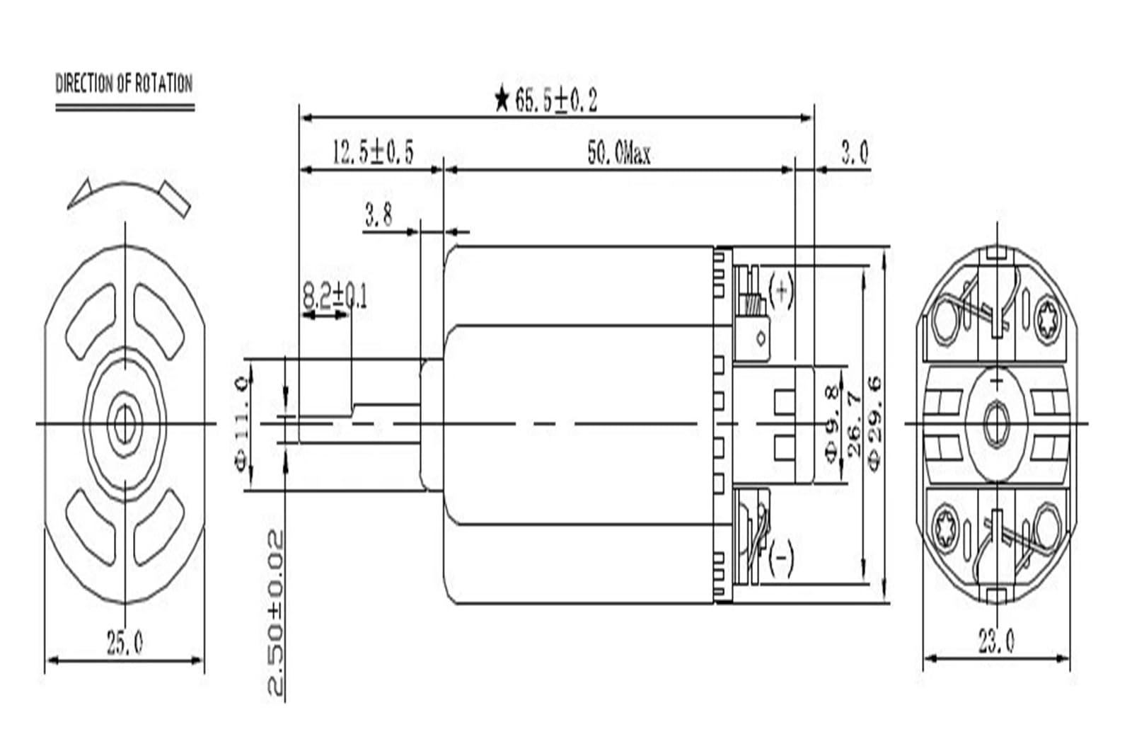 Modifizierte Wasserpistole, 460 M4AI-Motor, M4AI j8-Hochgeschwindigkeitsmotor (+49%) D-Achse, 11,1 V, 33.000 U/min, 24/Sekunden-Seltenerdmagnet(C Type 30000rpm)