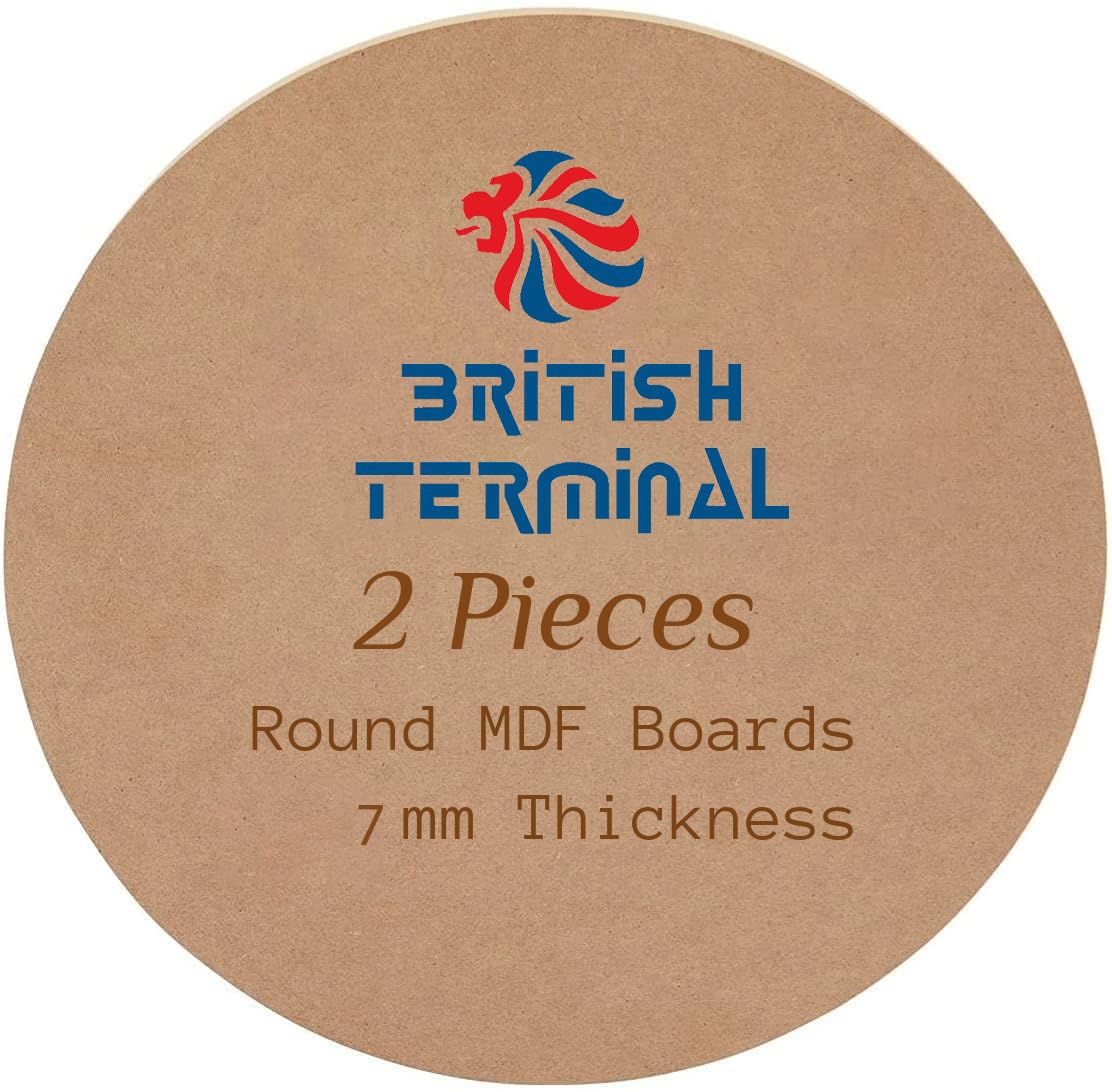 Round MDF Board,7mm Thick,Circles Wood shhet for Art, Craft, Resin, Lippan, Mandala, Painting, Wall Hanging, Clock Making, Decoration (16x16 inch- 2pc)-image-27