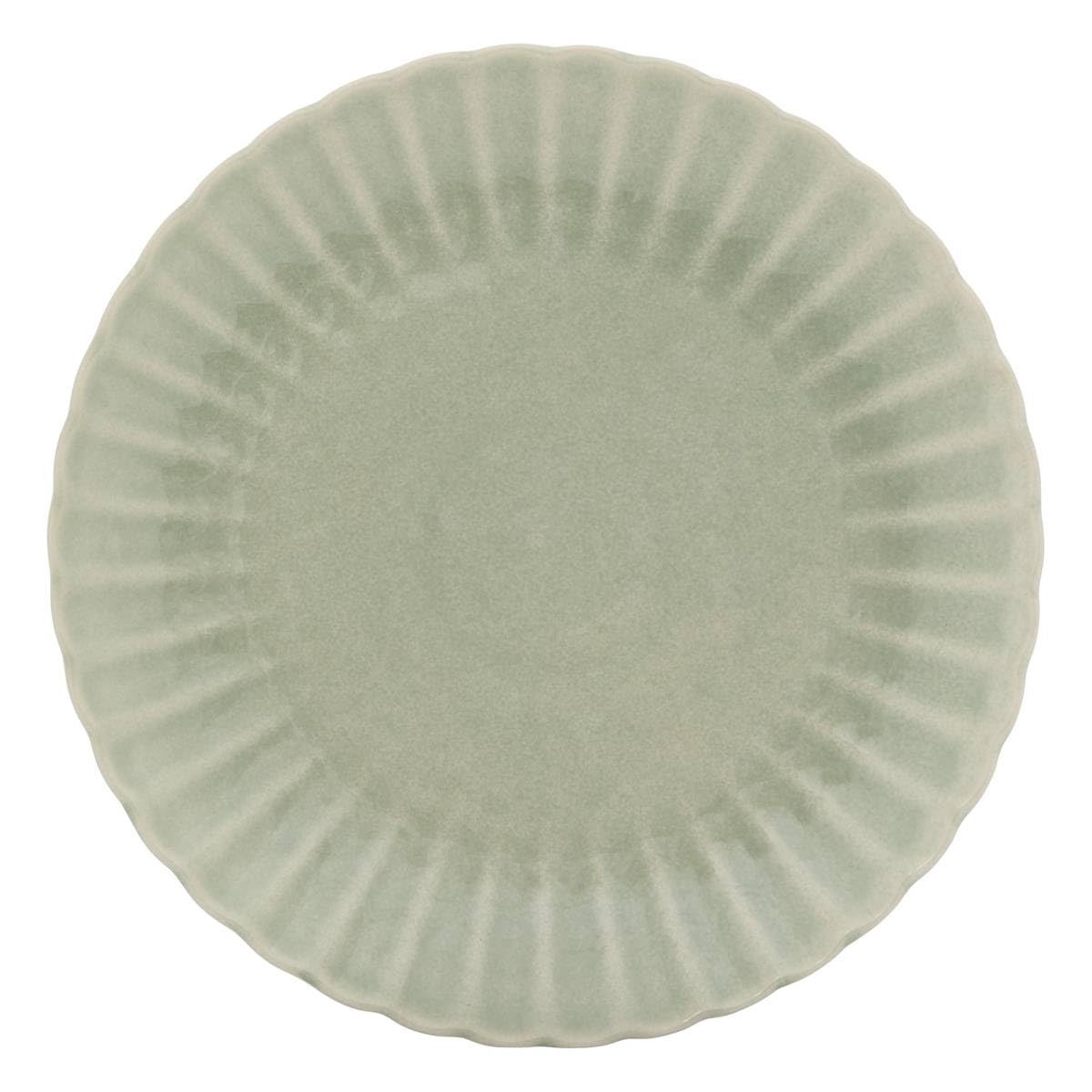 Atmosphera - Lote de 4 platos llanos romy redondos, 26 cm de diámetro, color verde