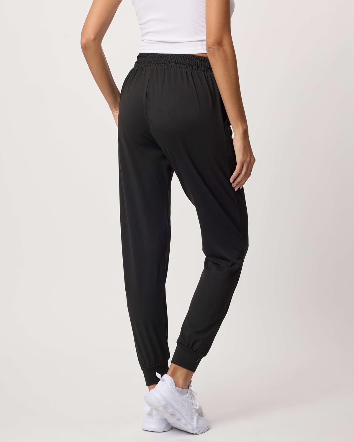 Real Essentials 3 Pack: Women's Ultra-Soft Lounge Joggers Sweatpants Athletic Yoga Pants with Pockets (Available in Plus) - Image 3