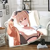 ACOSDARY Anime-Decke Genshin Impact: Yae Miko-Mantel, Unterwäsche, Berber-Wolldecke, Wandteppich, Decke, Sofa, Stuhl, Decke, Schlafsofas sind EIN warmes Geschenk für Ihre Familie