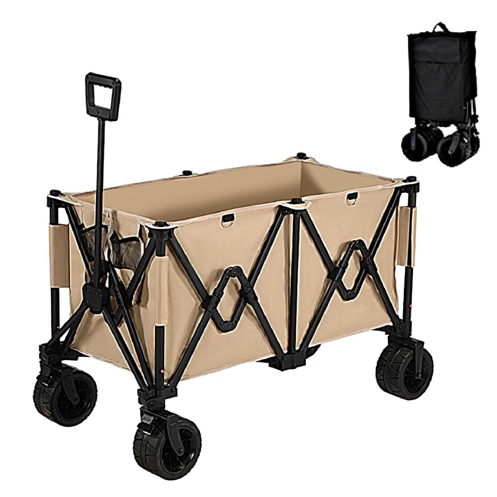 Carrello pieghevole pieghevole per foglie da giardino carrello pieghevole per at